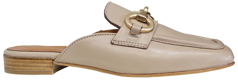 |SABOT DONNA PUNTA QUADRATA ACS PELLE BEIGE|