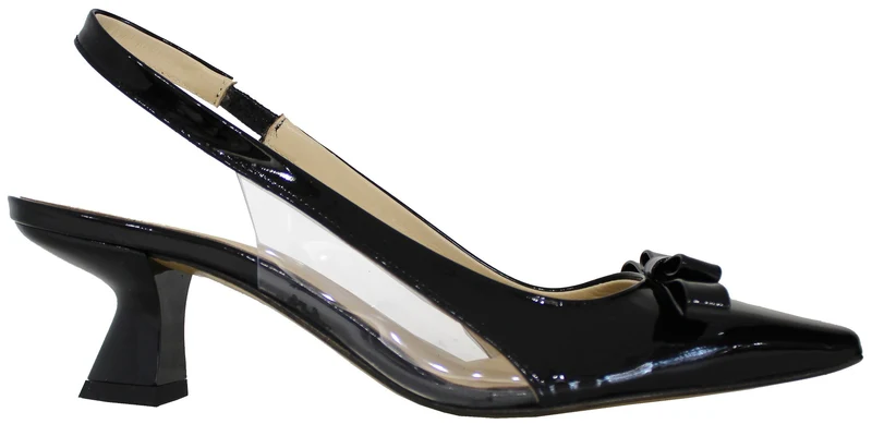 |SLING BACK DONNA FIOCCO LE FABIAN VERNICE NERA|