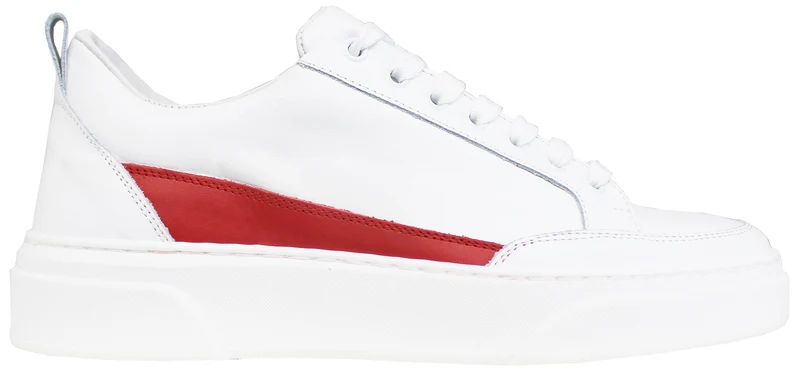 |SNEAKER UOMO ACS PELLE BIANCO/ROSSO|