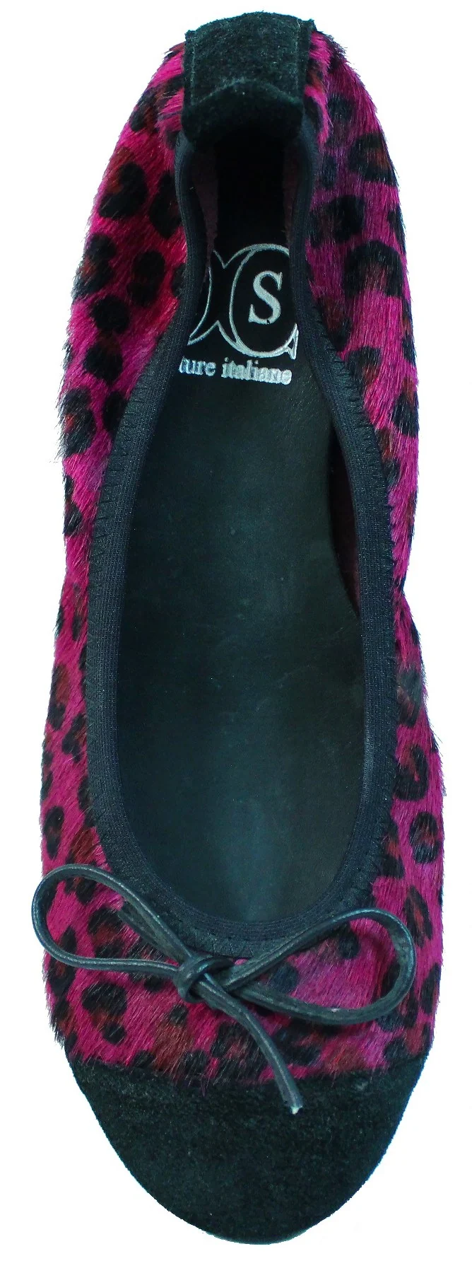 |BALLERINA DONNA CAVALLINO NERO/BORDO'|