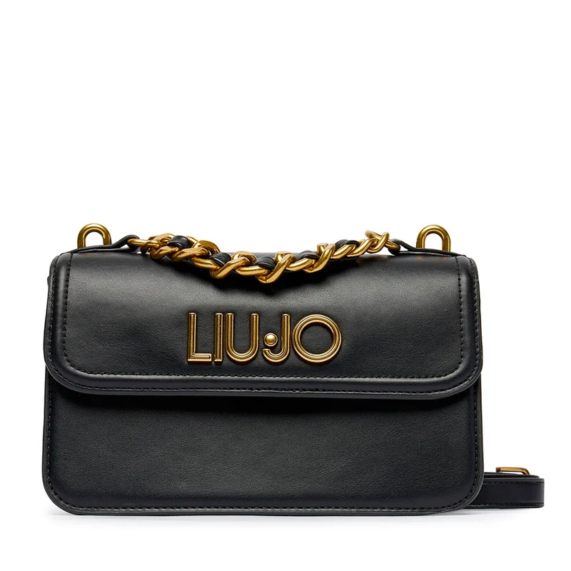 Borsa Donna a Tracolla LIU JO Nera con Catena Decorativa