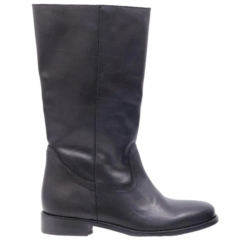 Stivaletto donna Curiositè 1707 in morbida pelle in colore nero