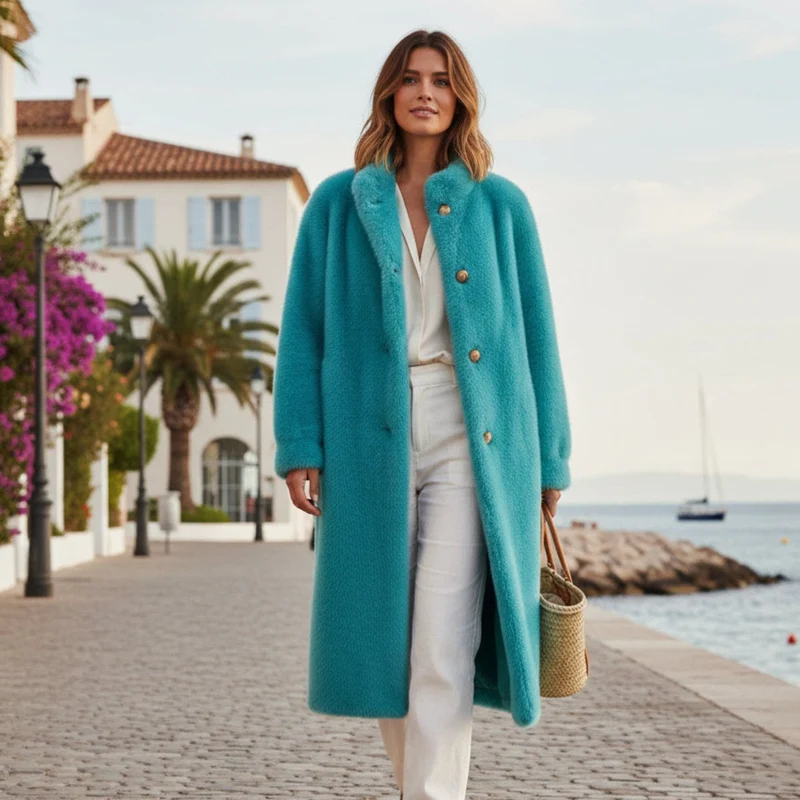 Manteau fausse fourrure Tiffany