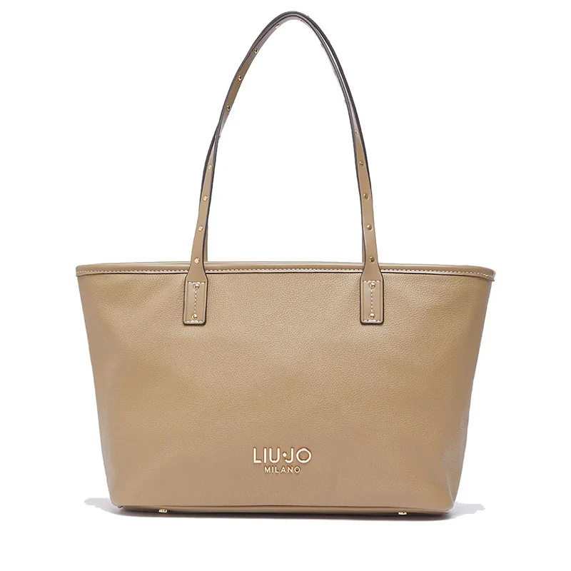 Shopping Bag Donna LIU JO Better effetto Bottalato color Fango