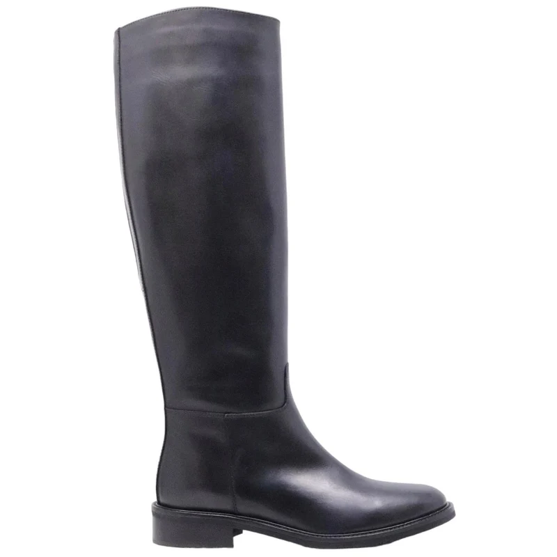 Stivale da donna The Seller GD491 realizzato in pelle di colore nero