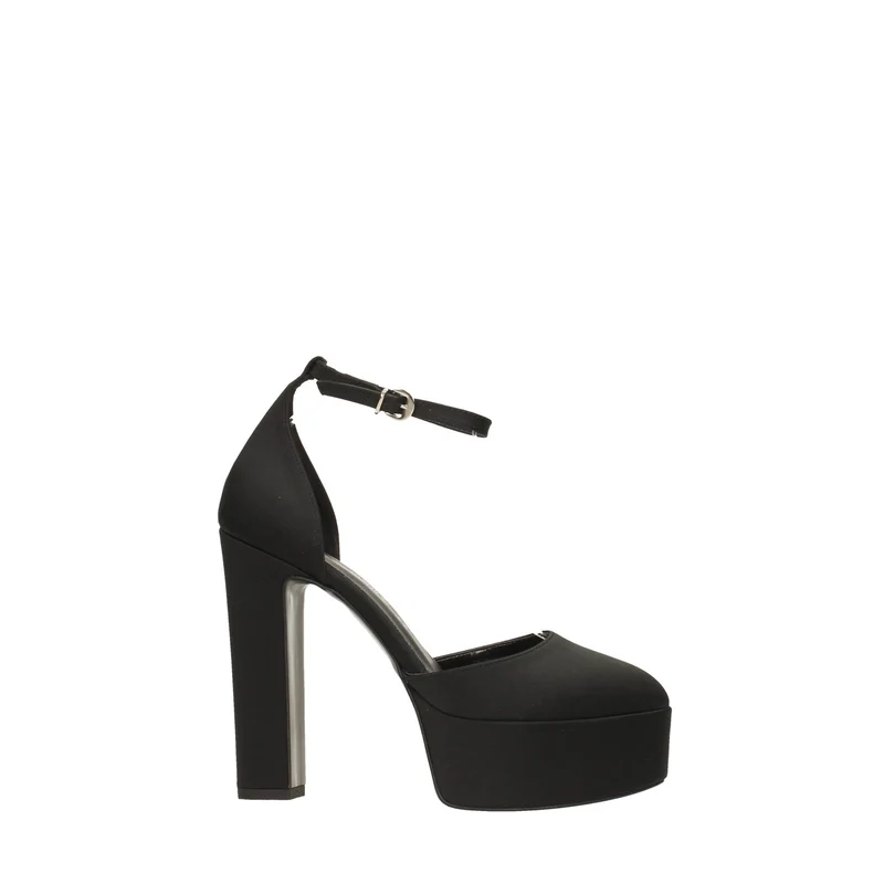 Décolleté in tessuto con tacco alto 13cm. Made in Italy
