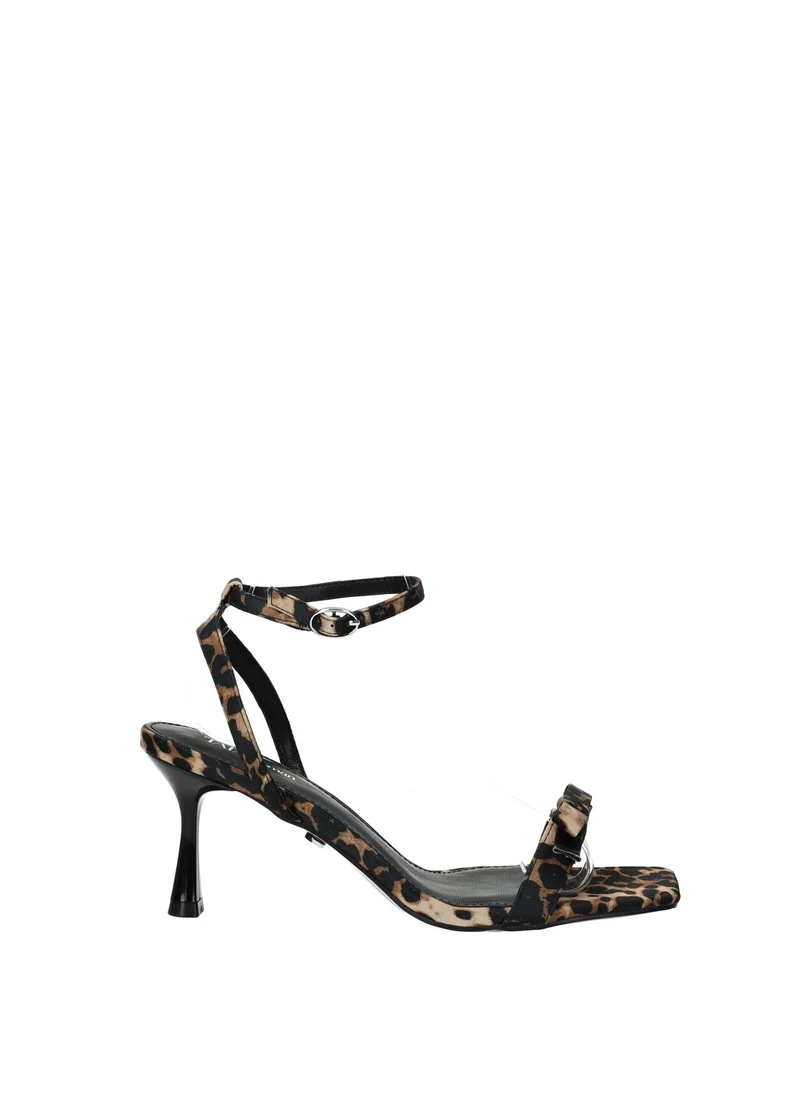 Sandali con stampa animalier