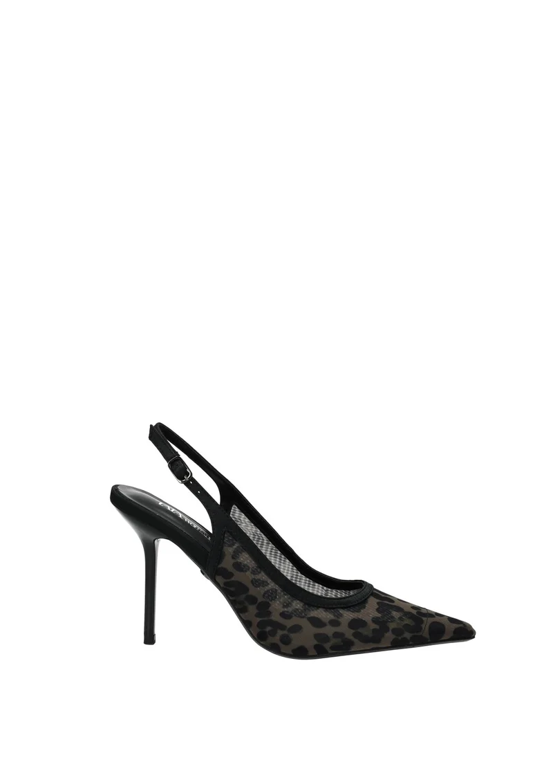 Décolleté con stampa animalier