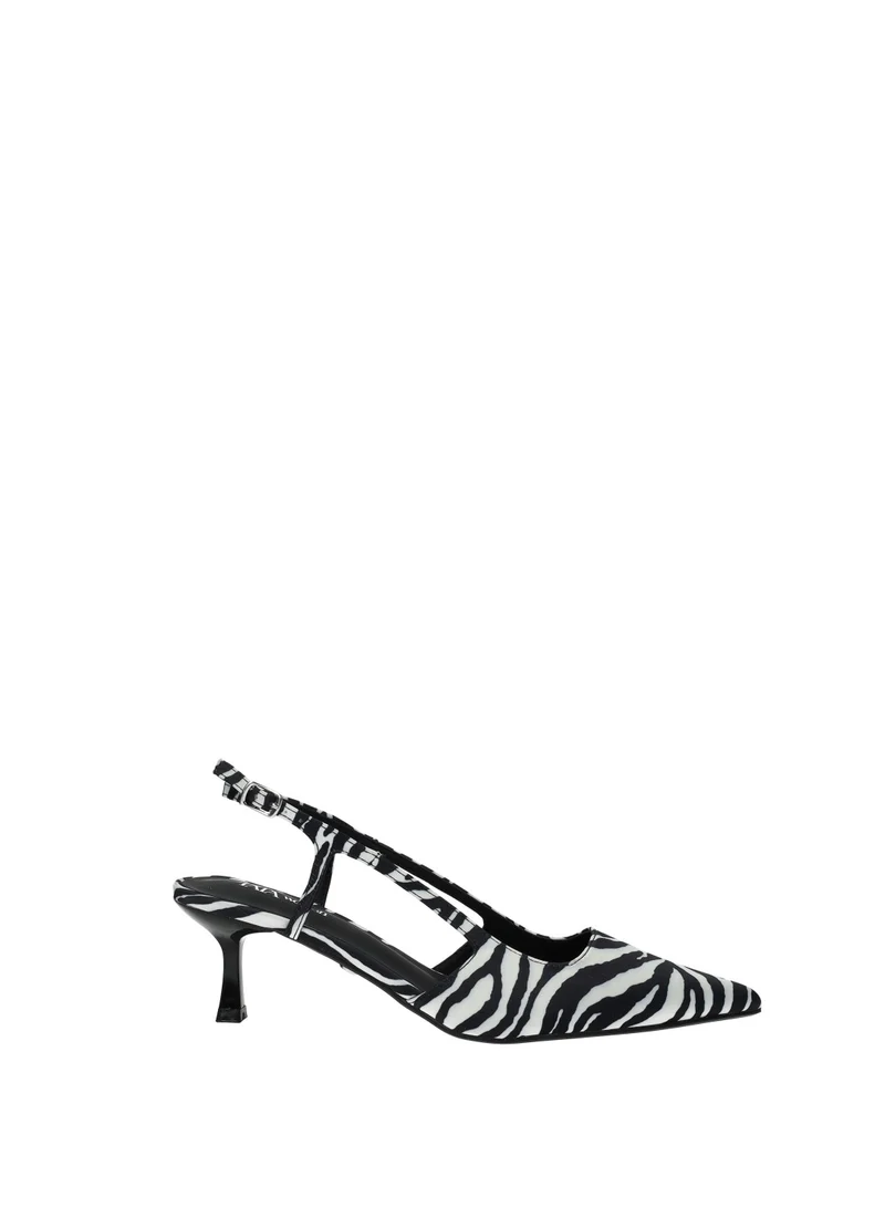 Décolleté con stampa animalier