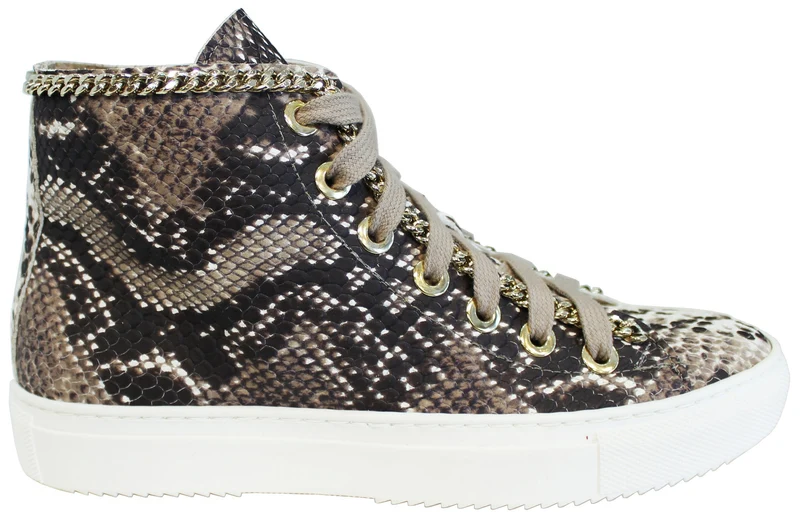 |ACS SNEAKER DONNA ALTA CROWN PELLE PITONATA|