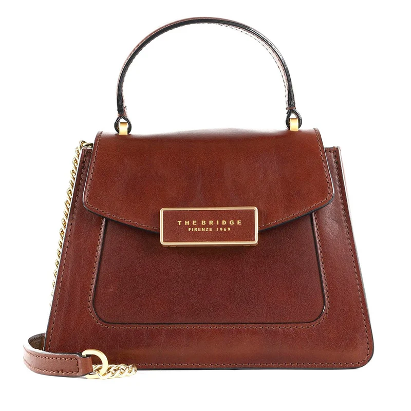 Borsa Donna a Mano THE BRIDGE linea Ginevra in Pelle Marrone