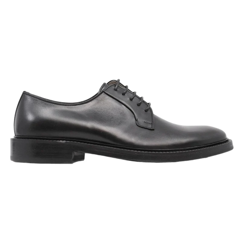 Scarpa Derby da uomo di Seboy's 3810 in pelle nera