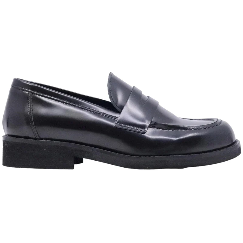 Mocassino donna Ranyé 250 in pelle spazzolata nera