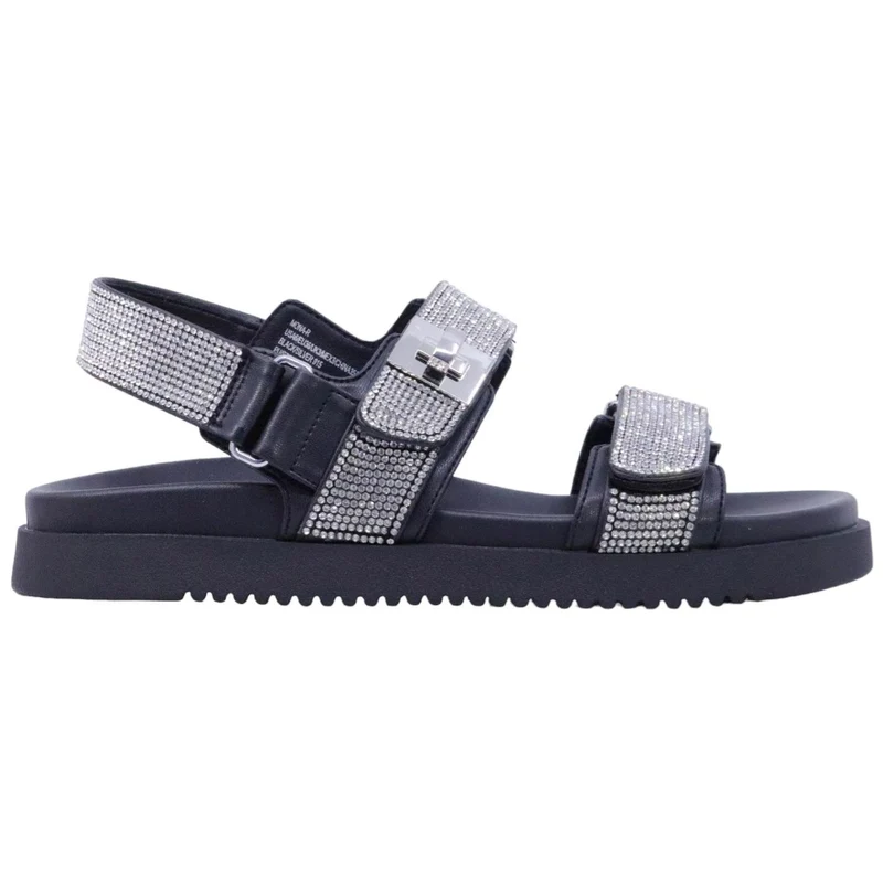 Sandalo Steve Madden Mona in similpelle argento e strass