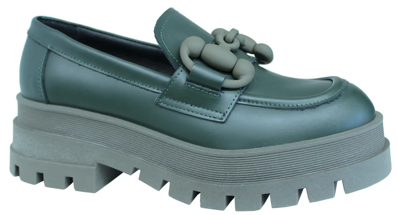 |ACS MOCASSINO DONNA CON MORSETTO ABRASIVATO VERDE|
