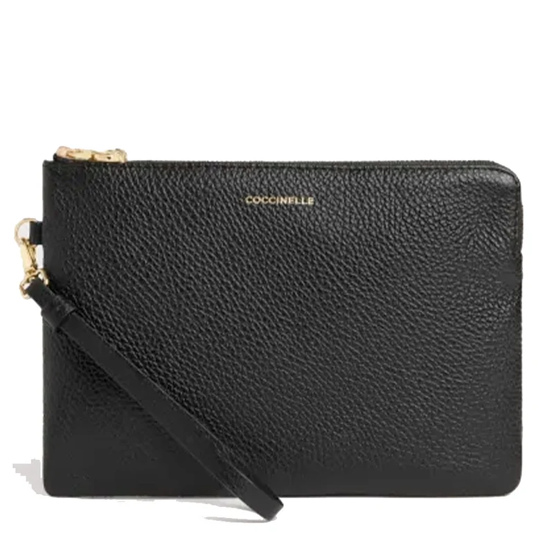 Pochette Donna a Mano COCCINELLE in Pelle Nera Linea C - Me