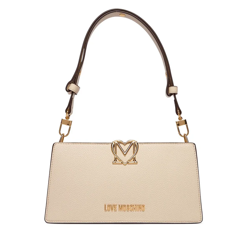 Borsa Donna a Spalla LOVE MOSCHINO linea Soft Sculpt Avorio