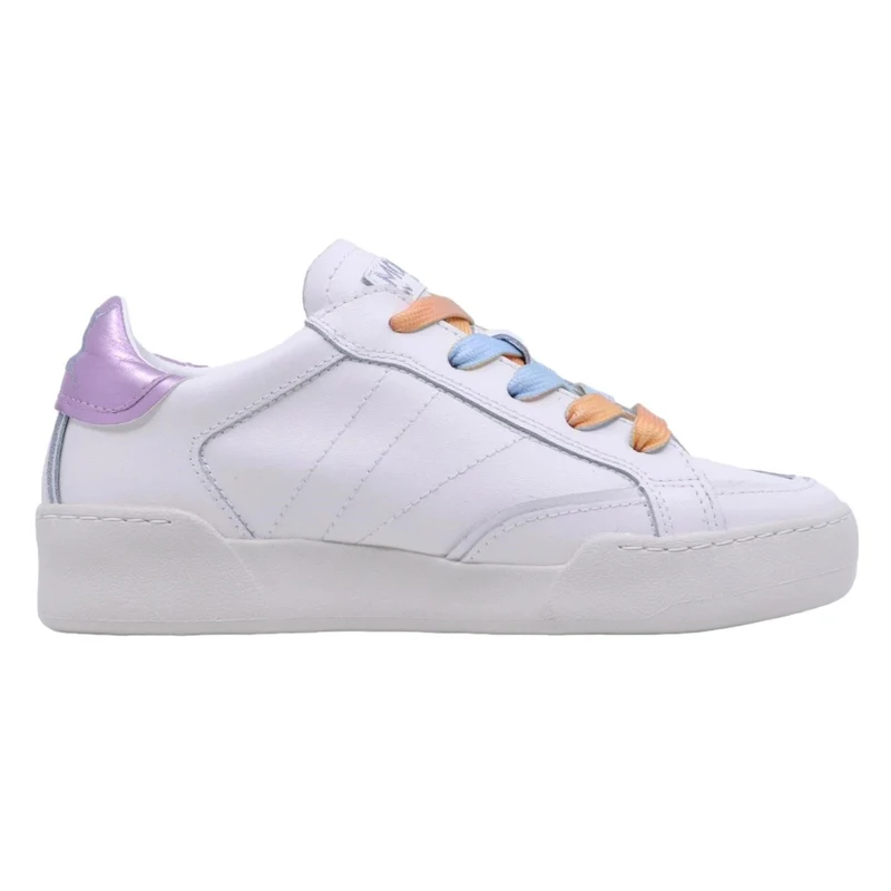 Sneaker donna Mono Way Emily in pelle bianca