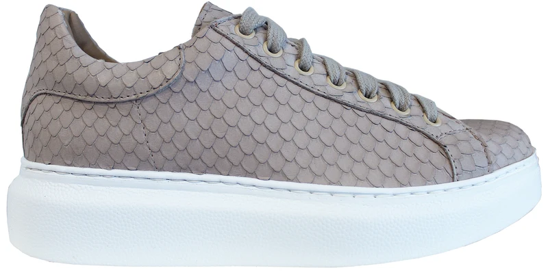 |SNEAKER DONNA PELLE BEIGE|