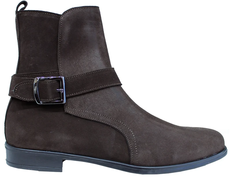 |ACS STIVALETTO FIBBIA UOMO CAMOSCIO TESTA DI MORO|