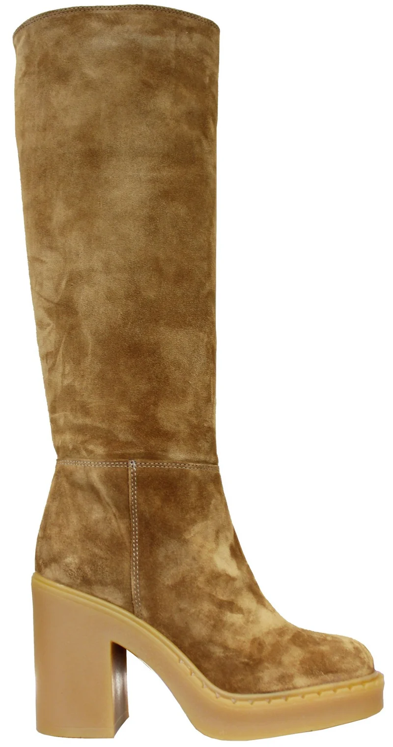 |ACS STIVALE DONNA CAMOSCIO CUOIO|