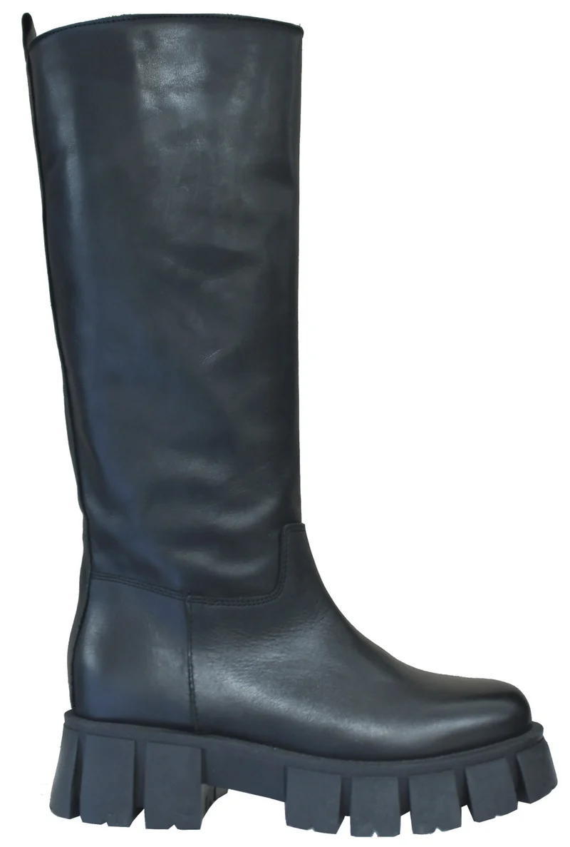 |ACS STIVALE DONNA PELLE NERO|
