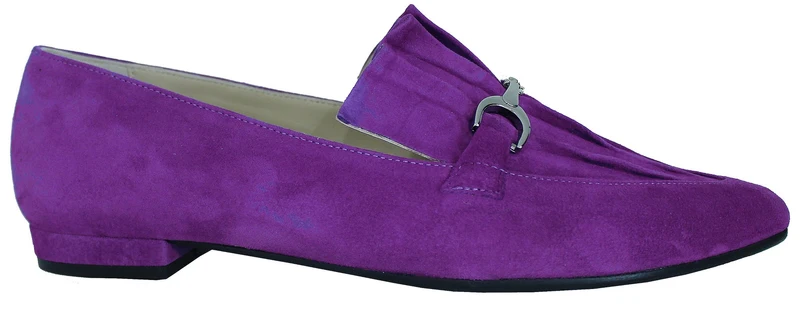 |ACS MOCASSINO DONNA A PUNTA MORSETTO CAMOSCIO VIOLA|