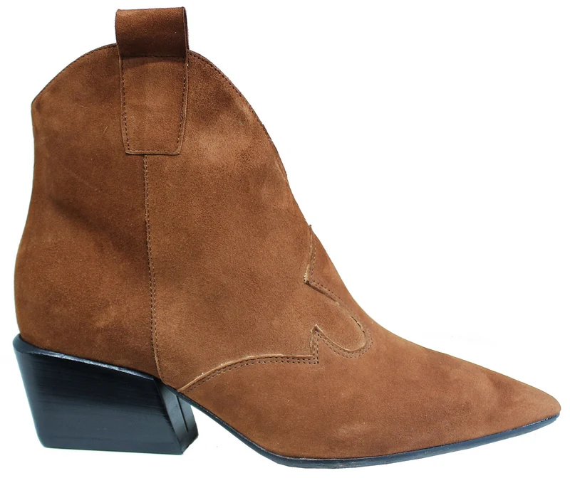 |ACS TEXANO DONNA CAMOSCIO MARRONE|