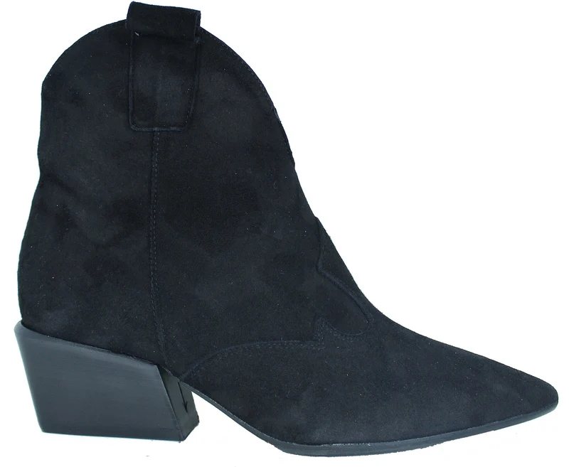 |ACS TEXANO DONNA CAMOSCIO NERO|