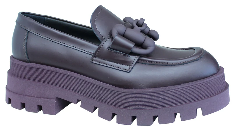 |ACS MOCASSINO DONNA CON MORSETTO ABRASIVATO BORDEAUX|