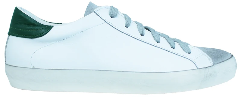 |ACS SNEAKER UOMO CROWN PELLE BIANCA/VERDE|