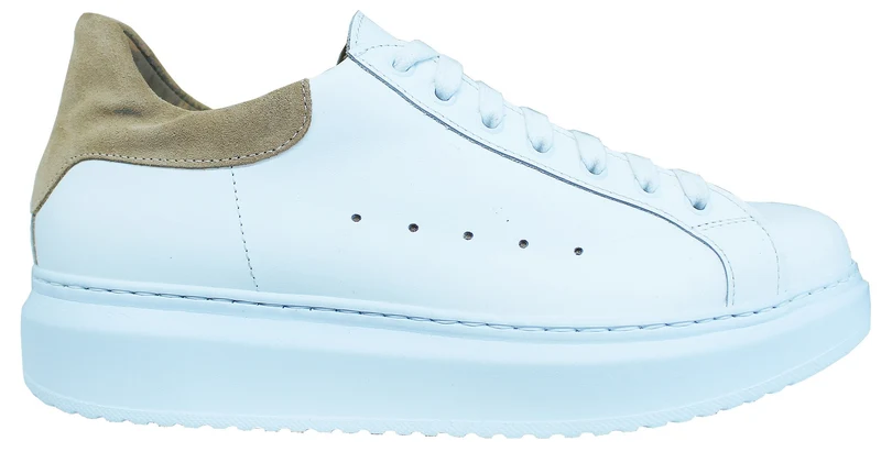 |ACS SNEAKER UOMO CROWN PELLE BIANCO/VISONE|