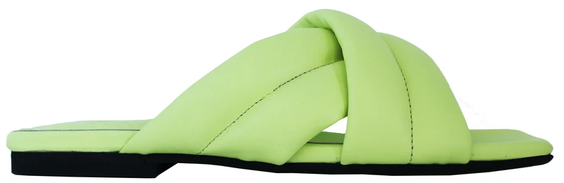 |CIABATTINA DONNA PELLE GIALLA|