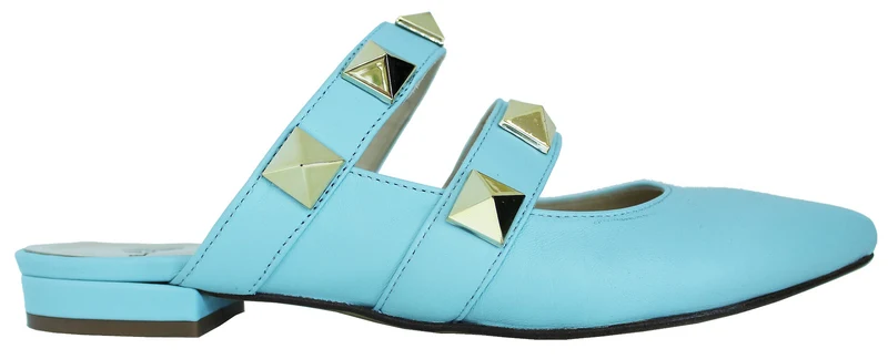 |ACS SABOT MULE DONNA BORCHIATA PELLE CIELO|