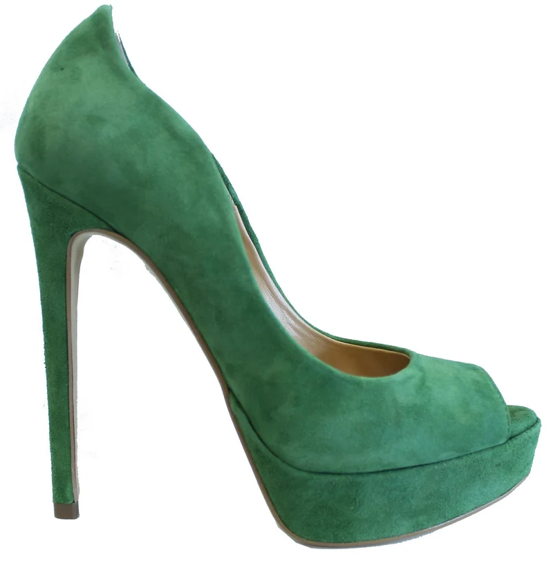 |DECOLTE' ALTRAMAREA SPUNTATA CAMOSCIO VERDE|