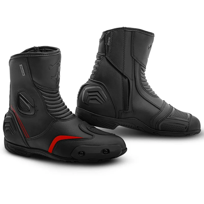 BELA FASTER 2.0 RACING STIVALI DI MOTO NERO ROSSO