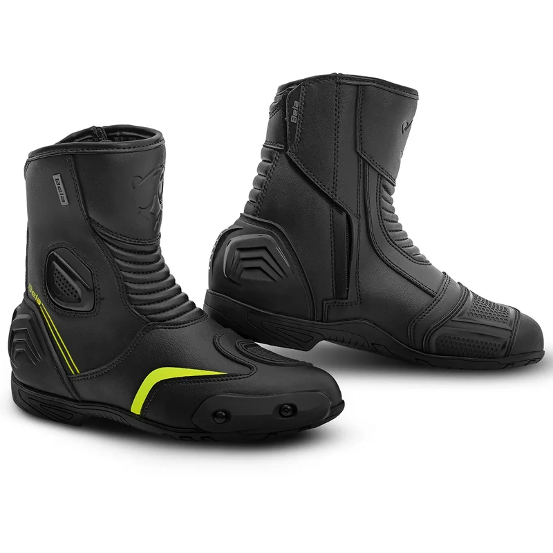 BELA FASTER 2.0 STIVALI DI MOTO NERO GIALLO
