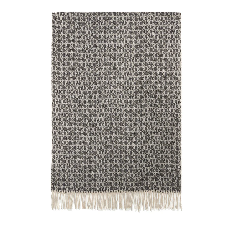 Stola Donna 65 x 180 cm LIU JO in Tessuto Jacquard Nero