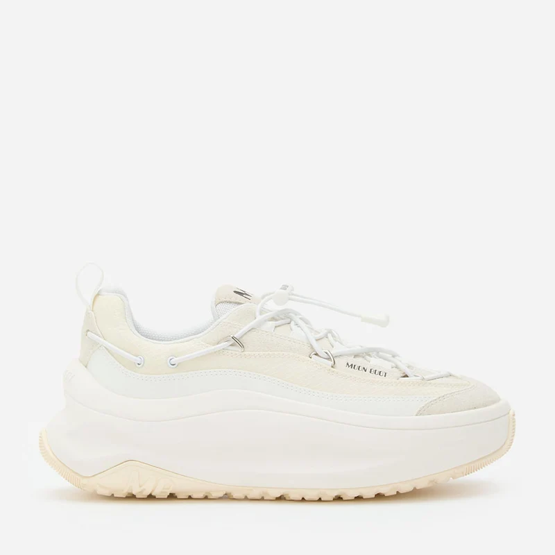 Sneakers Donna MOON BOOT MOON247 XLACE in Pelle Scamosciata e Tessuto White