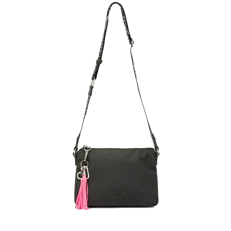 Borsa Donna a Tracolla SUN68 in Tessuto Nero - Z45263