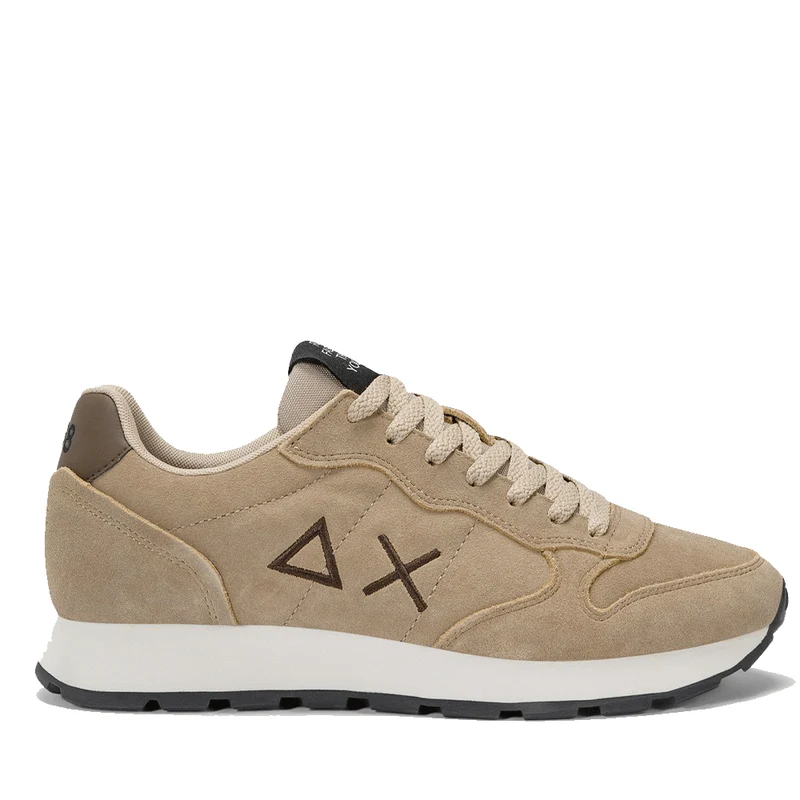 Scarpe Uomo Sun68 Sneakers Tom Suede Beige Scuro - Z45106