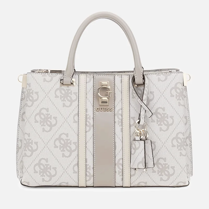 Borsa Donna a Mano GUESS Linea Erenia colore Dark Taupe Logo
