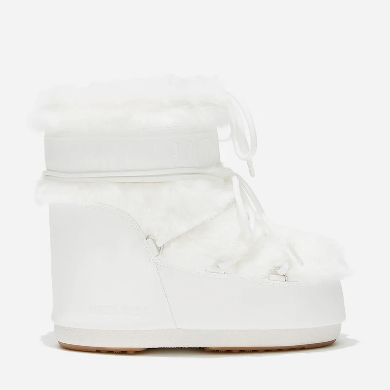 Stivali da Neve Donna MOON BOOT Icon Low Faux Fur Optical White