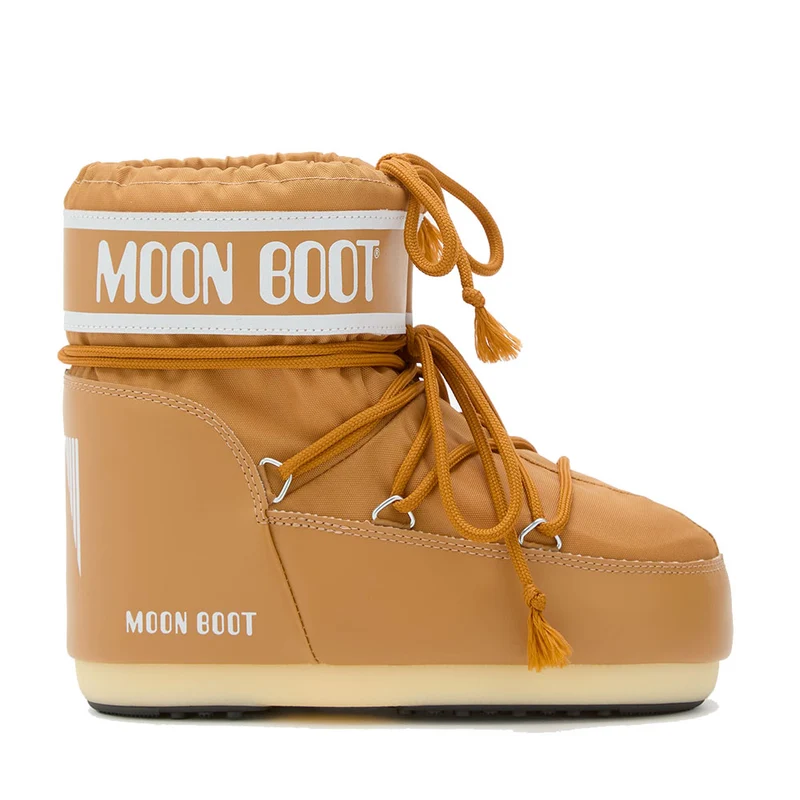 Stivali da Neve Donna MOON BOOT Icon Low in Nylon color Cognac