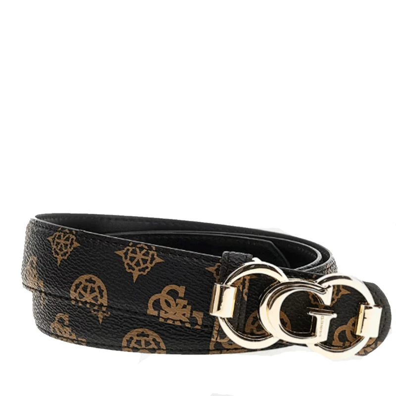 Cintura Donna Reversibile GUESS Colore Mocha Logo Linea 4G