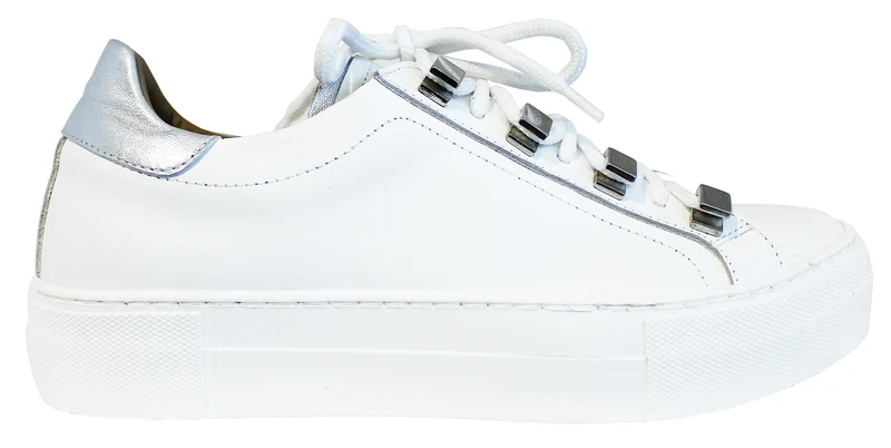 |SNEAKER DONNA PELLE BIANCA|