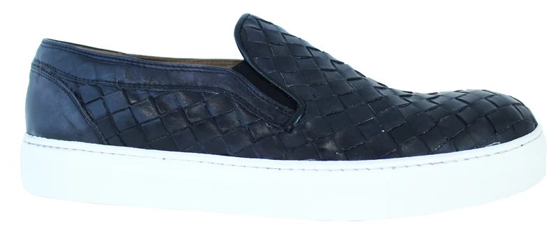 |SLIP ON UOMO PELLE NERA|