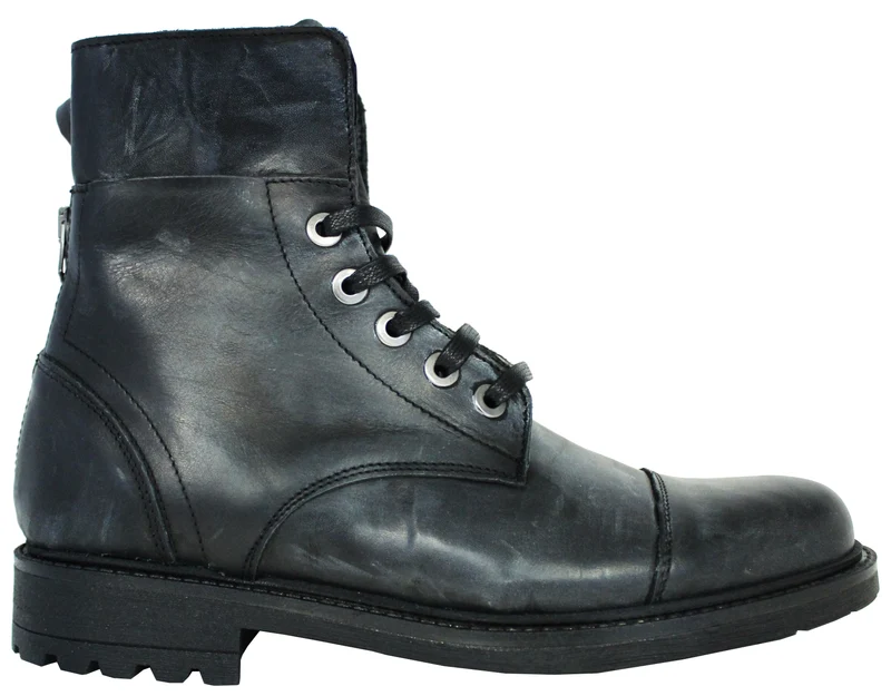 |ANFIBIO UOMO PELLE NERO|