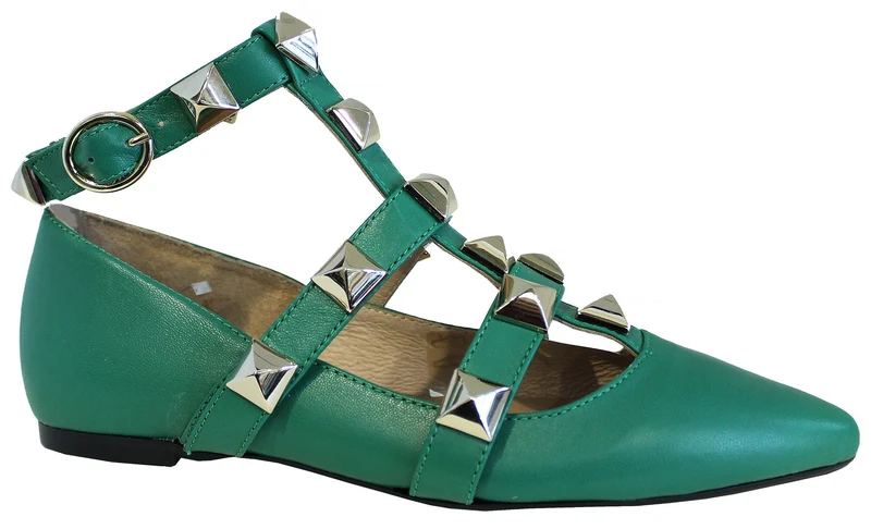 |ACS BALLERINA DONNA BORCHIATA PELLE VERDE|