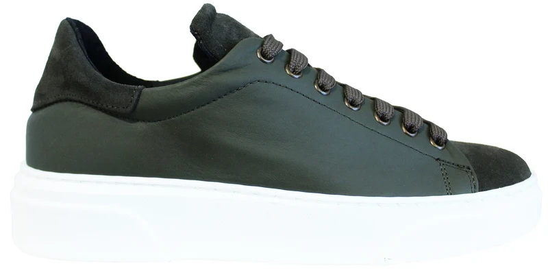 |ACS SNEAKER UOMO PELLE CAMOSCIO VERDE|